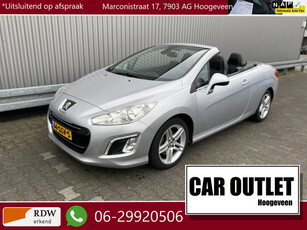 Peugeot 308 CC 1.6 THP Griffe 170Dkm.NAP, Leer, Clima, Stoelvw. Nekvw, CC, PDC, LED, LM, nw. APK – Inruil Mogelijk –