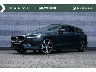 Volvo V60 T6 Recharge AWD Ultra Bright | Longe Range | Google | Massage | 360 Camera | Alarm | Schuif-/Kanteldak | Adaptieve Cruise | Pilot Assist | Head-Up Display | Keyless | 19