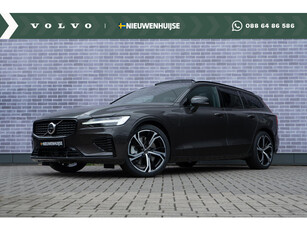 Volvo V60 T6 Recharge AWD Ultra Dark | Longe Range | Google | 360 Camera | Head-Up Display | Adaptieve Cruise | Sportstoelen | Schuif-/Kanteldak | Getint Glas | Keyless | Harman Kardon Audio | 19