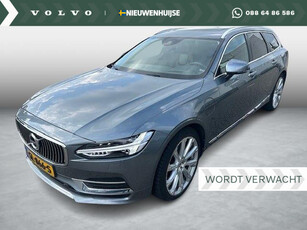 Volvo V90 2.0 T8 AWD Inscription | Luchtvering | Panorama-Schuifdak | Trekhaak | Massage | Stoel verwarming + ventilatie |