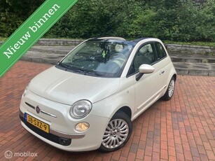 Fiat 500 0.9 TwinAir Lounge Cabrio, Automaat, Airco.