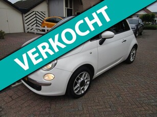 Fiat 500 1.4-16V Lounge 100HP 6 bak airco lm cv pano , mooi