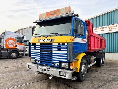 Scania R143-400 V8 SLEEPERCAB 6x2 FULL STEEL KIPPER (MANUAL