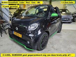 Smart Fortwo cabrio Prime BRABUS Greenflash - JBL - Leder -