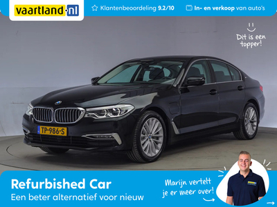 BMW 5 Serie 530e Luxury Line Aut. [ Navi Prof. Comfortzetels Leder Ambientlight ]