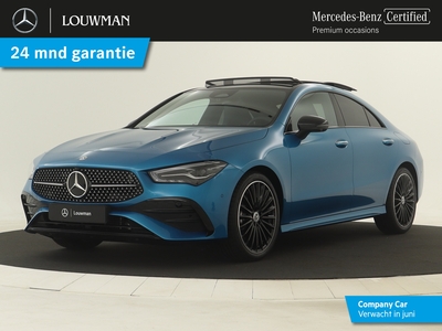 MERCEDES CLA-KLASSE 180 AMG Line | Panoramadak | 360°-camera | Burmester | Sfeerverlichting | Apple Carplay | Inclusief 24 maanden MB Certified garantie voor Europa.