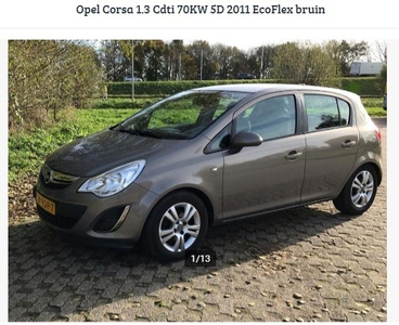 Te koop Opel Corsa 1.3 Cdti 70KW 5D 2011 EcoFlex bruin