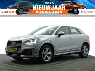 Audi Q2 35 TFSI 150pk S Line Aut- Xenon Led, Leder Sport Interieur, Afgevlakt S Stuur, Clima, Cruise, Navi