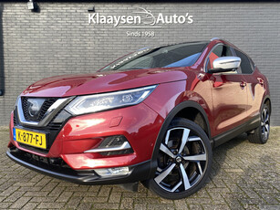 Nissan QASHQAI 1.6 164 pk Tekna + | dealer onderhouden | leder int. | panoramadak | trekhaak | 360 gr. camera | keyless go