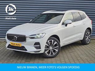 Volvo XC60 T6 Plug-in hybrid AWD Inscription Nieuw Model PHEV | Luchtvering | Panodak | Trekhaak af Fabriek | Adaptive Cruise | Luxe Lederen Sportstoelen Massage & Memory | 360 Camera |