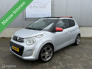 Citroen C1 1.2 82pk PureTech Airscape Shine 12-2015 / Cabrio / Bluetooth / Airco / Parkeersensor / Vouwdak / 2e eigenaar NAP