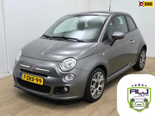 Fiat 500 Occasion Turbo 500 Sport | Leuke uitvoering! | Tweedehands Fiat 500 in antracietgrijs | Radio met aux | Sportstoelen |ALJ