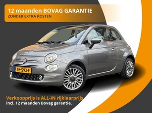 Fiat 500c CABRIO TWINAIR TURBO LOUNGE NAVI/CRUISE/LED/52.000 KM/NL-AUTO