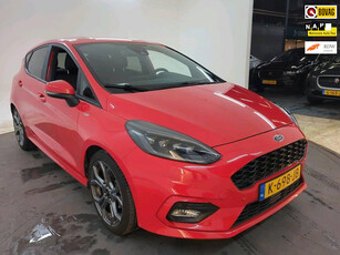 Ford Fiesta 1.0 EcoBoost 125PK ST-Line X+led+Half-Leder+navigatie+ecc+stuur&stoel-verw+Spioler+17