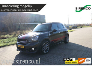 Mini Countryman 1.6 Cooper S ALL4 Chili JCW leder panodak stoelverwarming climate&cruise control navigatie bluetooth uitstraling!