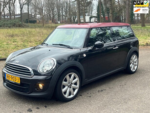 Mini Mini Clubman 1.6 One D Chili Navi Zwart rood dak 2012