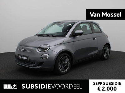 Fiat 500 Icon 42 kWh | Navi | CARPLAY | ECC | Cam | LMV | LED | KEYLESS | €2000,- SUBSIDIE! |