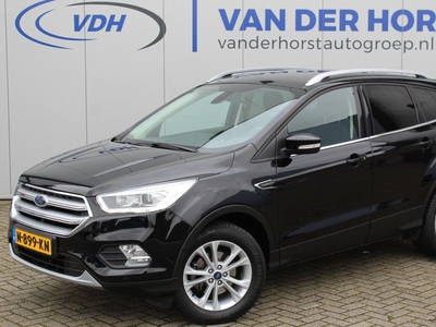 Ford Kuga 1.5-150pk EcoBoost Titanium X-pack. Correct nette, secuur onderhouden Ford Kuga ! Trekgewicht 2.000kg ! Volautm. airco dual, navigatie, tel;efoon voorbereiding, Sony soundsyst., Xenon verlichting, elektrische trekhaak, stoel-, stuur- en voorraa