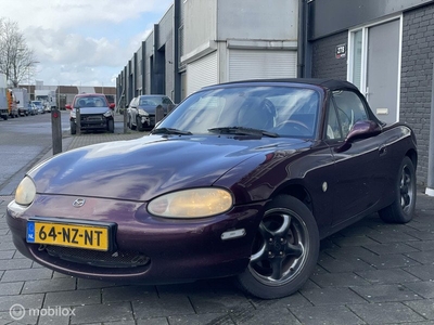 Mazda MX-5 1.6i Cabrio/Leder/100% in orde/APK/betrouwbaar!