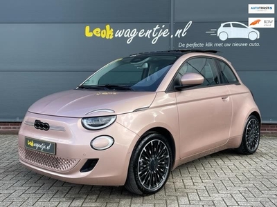 Fiat 500 e Icon 42 kWh *rosé gold *schuifdak *VERKOCHT*