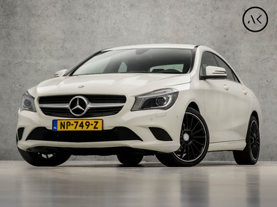 MERCEDES CLA-KLASSE 180 Sport Automaat (NAVIGATIE, STOELVERWARMING, BI-XENON, LEDER, SPORTSTOELEN, CRUISE, NIEUWE APK, FLIPPERS, NIEUWSTAAT)