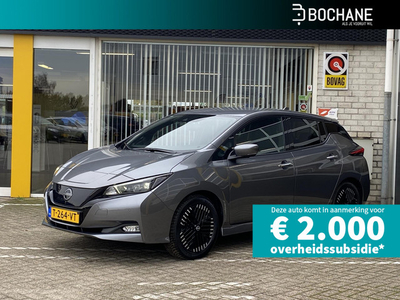 Nissan LEAF 39 kWh N-Connecta , Navigatie, 360 graden camera, Stoelverwarming voor & achter, Stuurverwarming, Cruise adaptief, Lichtmetaal, Climate Control, Warmtepomp, Key-less