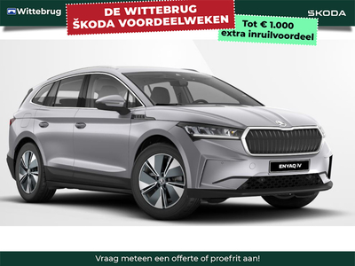 SKODA ENYAQ IV 80 77 kWh Adaptive Cruise Control / Verwarmbare voorstoelen Achteruitrijcamer/AppleCarplay/Keyless