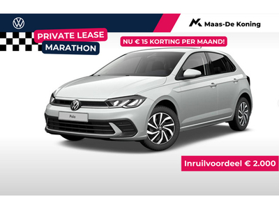 Volkswagen Polo Life Edition 1.0 TSI 70 kW / 95 pk 5 versn. Hand · Comfort pakket · Achteruitrijcamera · Velgen 'Essex', 15 inch lichtmetaal ·