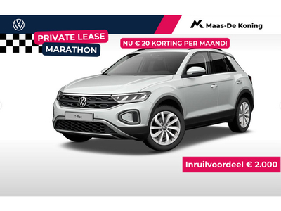 Volkswagen T-Roc Life Edition 1.5 TSI 110 kW 150 pk 7 versn. DSG · Multimedia pakket · Climatronic · Velgen ''Johannesburg 17'' lichtmetaal ·