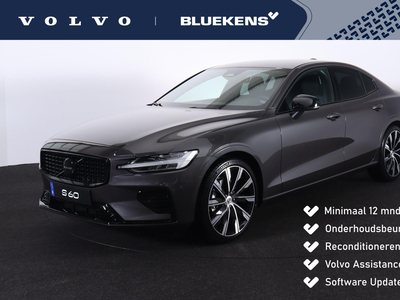 VOLVO S60 B4 Plus Dark Adaptive Cruise Control - Pilot Assist - BLIS dodehoekassistentie - Google infotainment - Elektr. bedienbare voorstoelen met geheugen - Verwarmbaar stuur - Stoelverwarming voor & achter - Parkeersensoren voor & achter - Camera achter - Key...