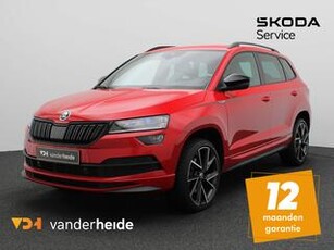 Skoda Karoq 1.5 TSI ACT Sportline 150PK DSG Trekhaak, Keyless, achteruitrijcamera, virtual cockpit, voorruit/stoelverwarming, elek. achterklep, 19'' lichtmetaal