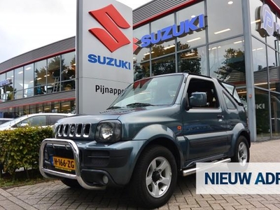 Suzuki Jimny 1.3 Cabrio 4x4 Airco / Leder Side-bars Push-bar kap stof