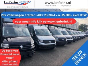 Volkswagen Crafter 20x 2.0 TDI 140/177 pk L4H3 2023-2024 va