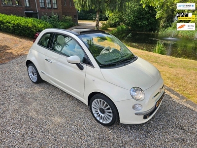 Fiat 500 C 0.9 TwinAir Rock PARELMOER/rood dak