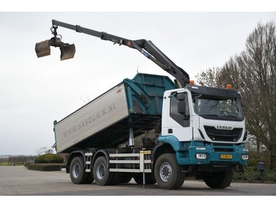 Iveco Trakker 380T41 WIDESPREAD 6X6 Z-kraan/Kipper Euro6!!