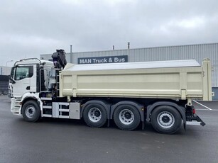 MAN TGS 35.480 8x4-4 BL HYVA 2-zijdige kipper + HMF kraan