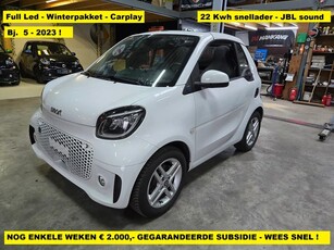 Smart Fortwo cabrio EQ Comfort JBL - winterpakket - 22 Kwh