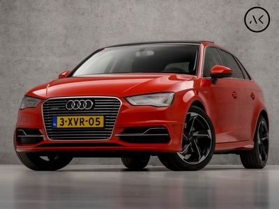 AUDI A3 Sportback 1.4 e-tron PHEV Sport 204Pk Automaat (SCHUIFDAK, GROOT NAVI, CLIMATE, GETINT GLAS, PARKEERSENSOREN, SPORTSTOELEN, KEYLESS, CRUISE, NIEUWSTAAT)