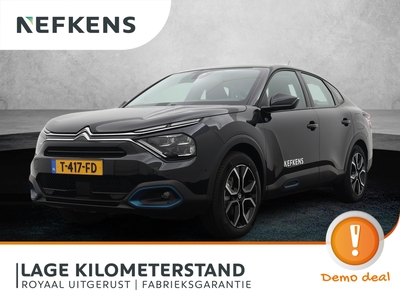 CITROEN C4 X Ë-C4 EV 50 kWh Feel 136pk Automaat | Navigatie Via AppleCarPlay/AndroidAuto | Camera | Adaptieve Cruise Control | Stuurwiel Verwarmd | Licht Metalen Velgen 18