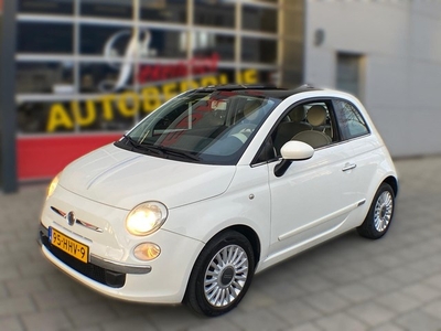 Fiat 500 1.2 Lounge - RIJKLAAR - Panorama dak I Airco I