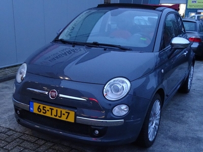 Fiat 500C Cabriolet 0.9 TwinAir Lounge, Aut, Leder, Airco, NAP, Uniek!