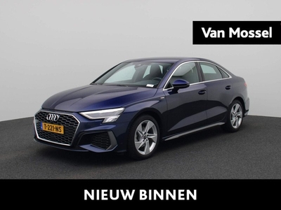 Audi A3 Limousine 35 TFSI S edition GERESERVEERD | S-line exterieur | S-line interieur | Automaat | Navigatie | Cruise Control | Parkeersensoren | Stoelverwarming | Apple Carplay | Android Auto | Lichtmetalen velgen | Climate Control | Audi Sound System |