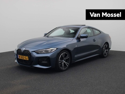 BMW 4-serie Coupé 420i xDrive High Executive | M-Sport | Schuifdak | Leder | Head-up | Cruise | Camera | PDC V+A | Trekhaak Elektrisch Uitklapbaar | Apple-Android Play | Safety-pack |