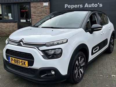 Citroën C3 1.2 PureTech C-Series 110 PK Cruise contr navi PDC Zwart Dak