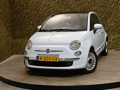 Fiat 500 1.2 Lounge *Babyblauw *Elek. Panoramdak