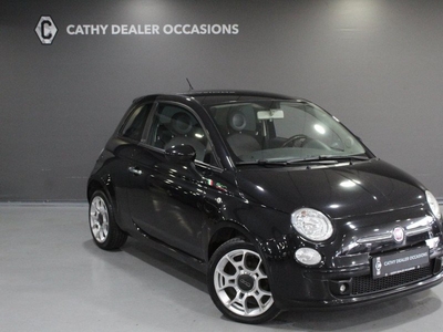 Fiat 500 1.2 Sport Bruin Leder/Stof Airco LM-Velgen Bluetooth