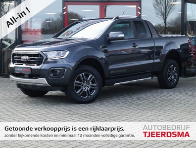 Ford Ranger 2.0 EcoBlue Wildtrak Supercab Navi/Clima/Cruise/Trekhaak/RIJKLAAR DIRECT RIJDEN!