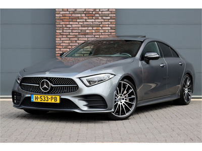 Mercedes-Benz CLS-Klasse 450 4-MATIC Premium+ AMG Line Aut9 | Luchtvering | Soft-close | Distronic+ | Schuifdak | Memory | Burmester | Keyless-Go | Stoelverwarming/-ventilatie | Multibeam LED |