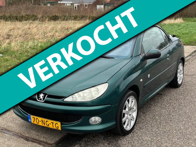 Peugeot 206 CC 1.6-16V Roland Garros ECC Audio/CD Electr. pakket Sportstoelen Leder LMV 15