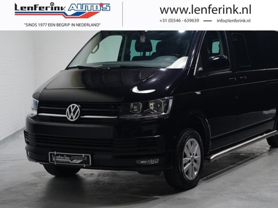 Volkswagen Transporter 2.0 TDI 150 pk DSG Dubbel Cabine 2x Schuifdeur Navi, Schuif/kanteldak, Trekhaak, Sidebars, 6-Zits